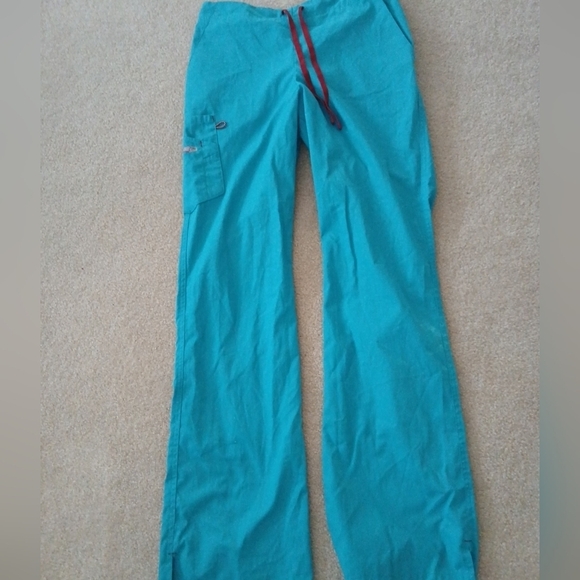 Scrub Zone Red Pants - ScrubZone Landau | NEW Women's Teal Flare Scrub Pants Sz TXS (FL)